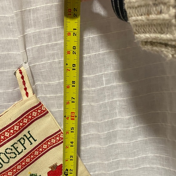 Cross stitch Holiday Stocking with Rocking Horse Design - Picture 3 of 9